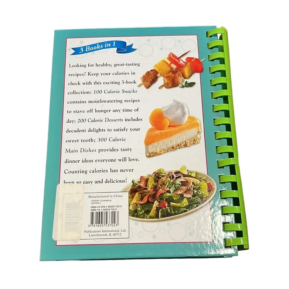 Favorite Name Brands 3 in 1 Low Calorie Cookbook Snacks Desserts Main Dishes
